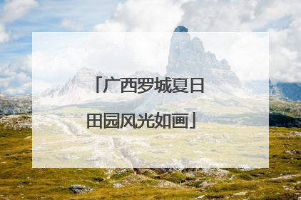广西罗城夏日田园风光如画
