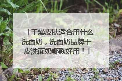 干燥皮肤适合用什么洗面奶，洗面奶品牌干皮洗面奶哪款好用！