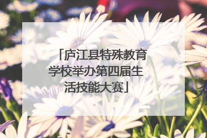 庐江县特殊教育学校举办第四届生活技能大赛
