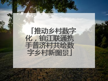 推动乡村数字化，镇江联通携手普济村共绘数字乡村新图景