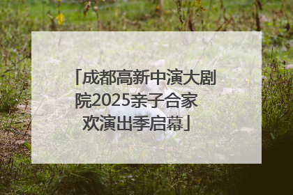成都高新中演大剧院2025亲子合家欢演出季启幕