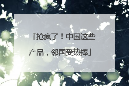 抢疯了！中国这些产品，邻国受热捧