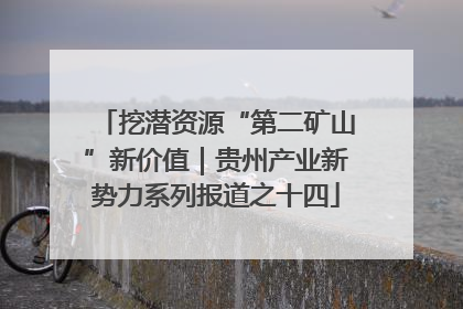 挖潜资源“第二矿山”新价值｜贵州产业新势力系列报道之十四