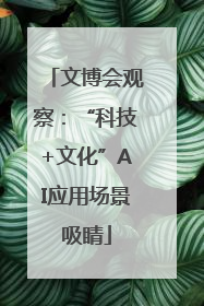 文博会观察：“科技+文化”AI应用场景吸睛