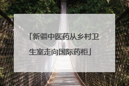 新疆中医药从乡村卫生室走向国际药柜