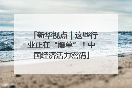 新华视点｜这些行业正在“爆单”！中国经济活力密码