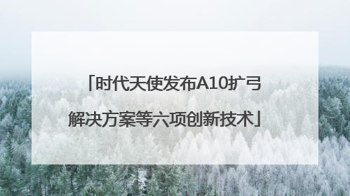 时代天使发布A10扩弓解决方案等六项创新技术