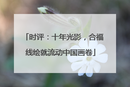 时评：十年光影，合福线绘就流动中国画卷