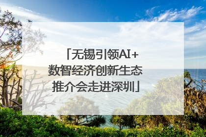 无锡引领AI+数智经济创新生态推介会走进深圳