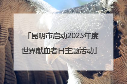 昆明市启动2025年度世界献血者日主题活动
