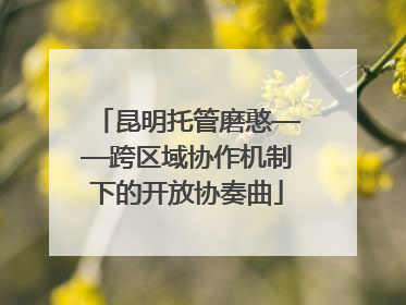 昆明托管磨憨——跨区域协作机制下的开放协奏曲
