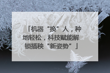 机器“换”人，种地轻松，科技赋能解锁插秧“新姿势”