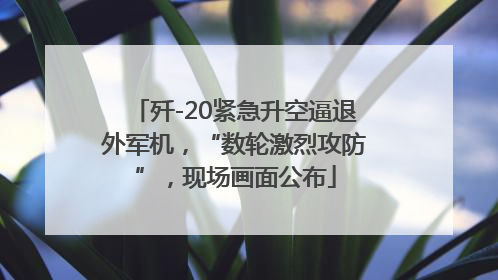 歼-20紧急升空逼退外军机，“数轮激烈攻防”，现场画面公布