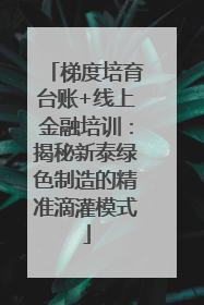 梯度培育台账+线上金融培训：揭秘新泰绿色制造的精准滴灌模式