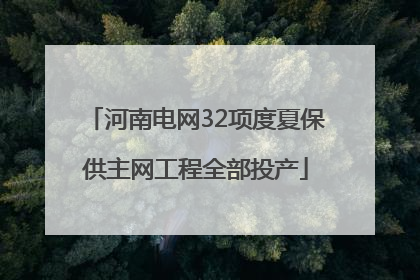 河南电网32项度夏保供主网工程全部投产