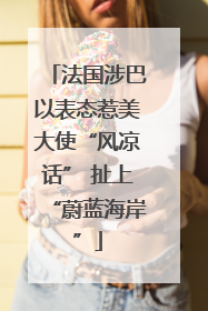 法国涉巴以表态惹美大使“风凉话” 扯上“蔚蓝海岸”