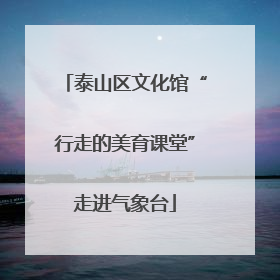 泰山区文化馆“行走的美育课堂”走进气象台