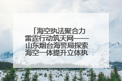 海空执法聚合力 雷霆行动筑天网——山东烟台海警局探索海空一体提升立体执法效能纪实