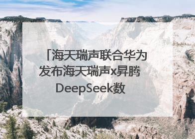 海天瑞声联合华为发布海天瑞声x昇腾DeepSeek数据飞轮智能体