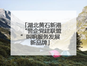 湖北黄石新港“警企党建联盟”叫响服务发展新品牌