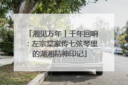 湘见万年丨千年回响：左宗棠家传七弦琴里的湖湘精神印记