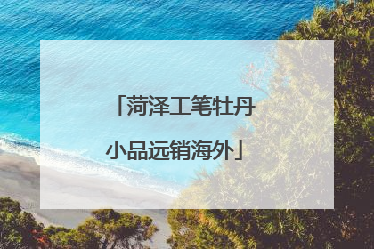 菏泽工笔牡丹小品远销海外