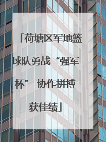 荷塘区军地篮球队勇战“强军杯” 协作拼搏获佳绩