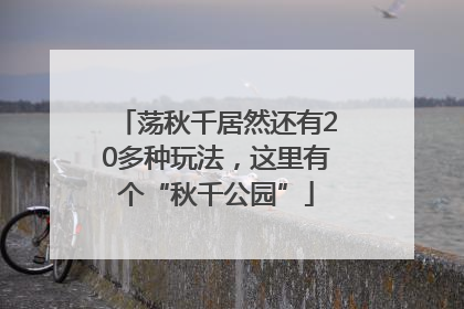 荡秋千居然还有20多种玩法，这里有个“秋千公园”