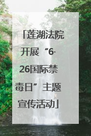 莲湖法院开展“6·26国际禁毒日”主题宣传活动