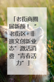 老街商圈展新颜！“老街区+非遗文创新业态”激活消费“青春活力”