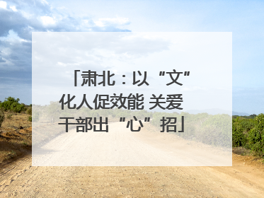 肃北：以“文”化人促效能 关爱干部出“心”招