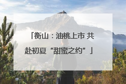 衡山：油桃上市 共赴初夏“甜蜜之约”