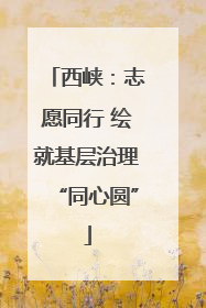 西峡：志愿同行 绘就基层治理“同心圆”