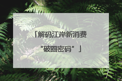 解码江岸新消费“破圈密码”