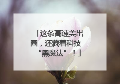这条高速美出圈，还藏着科技“黑魔法”！