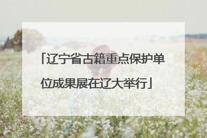 辽宁省古籍重点保护单位成果展在辽大举行