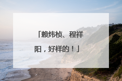 赖炜桢、程祥阳，好样的！