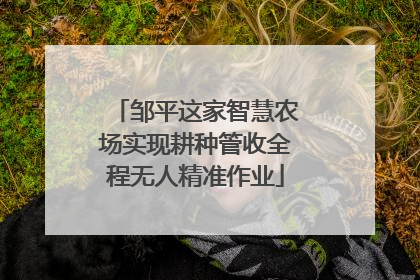 邹平这家智慧农场实现耕种管收全程无人精准作业