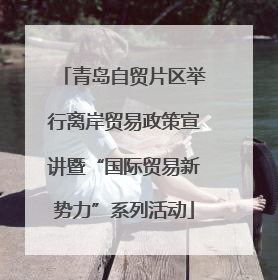 青岛自贸片区举行离岸贸易政策宣讲暨“国际贸易新势力”系列活动