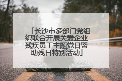 长沙市多部门党组织联合开展关爱企业残疾员工主题党日暨助残日特别活动