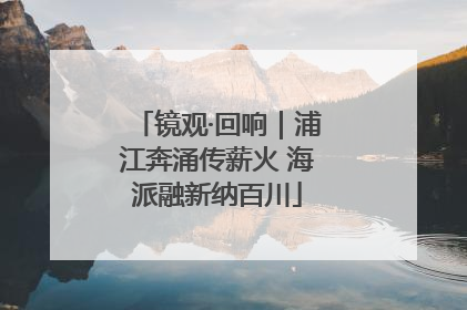 镜观·回响｜浦江奔涌传薪火 海派融新纳百川
