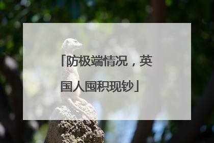 防极端情况，英国人囤积现钞