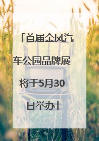 首届金凤汽车公园品牌展将于5月30日举办