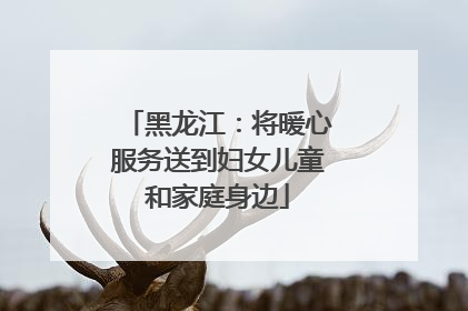 黑龙江：将暖心服务送到妇女儿童和家庭身边
