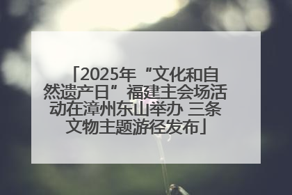 2025年“文化和自然遗产日”福建主会场活动在漳州东山举办 三条文物主题游径发布