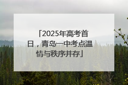 2025年高考首日，青岛一中考点温情与秩序并存