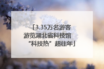 3.35万名游客游览湖北省科技馆 “科技热”超往年