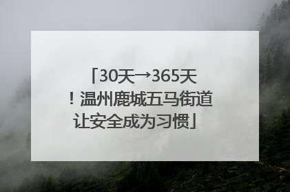30天→365天！温州鹿城五马街道让安全成为习惯